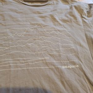 Patagonia graphic t-shirt, size large, grey